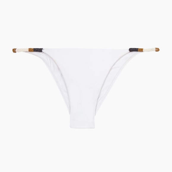 ViX Ella Bead-Embellished String Bikini Bottoms, Size Large, $112 - Picture 2 of 6